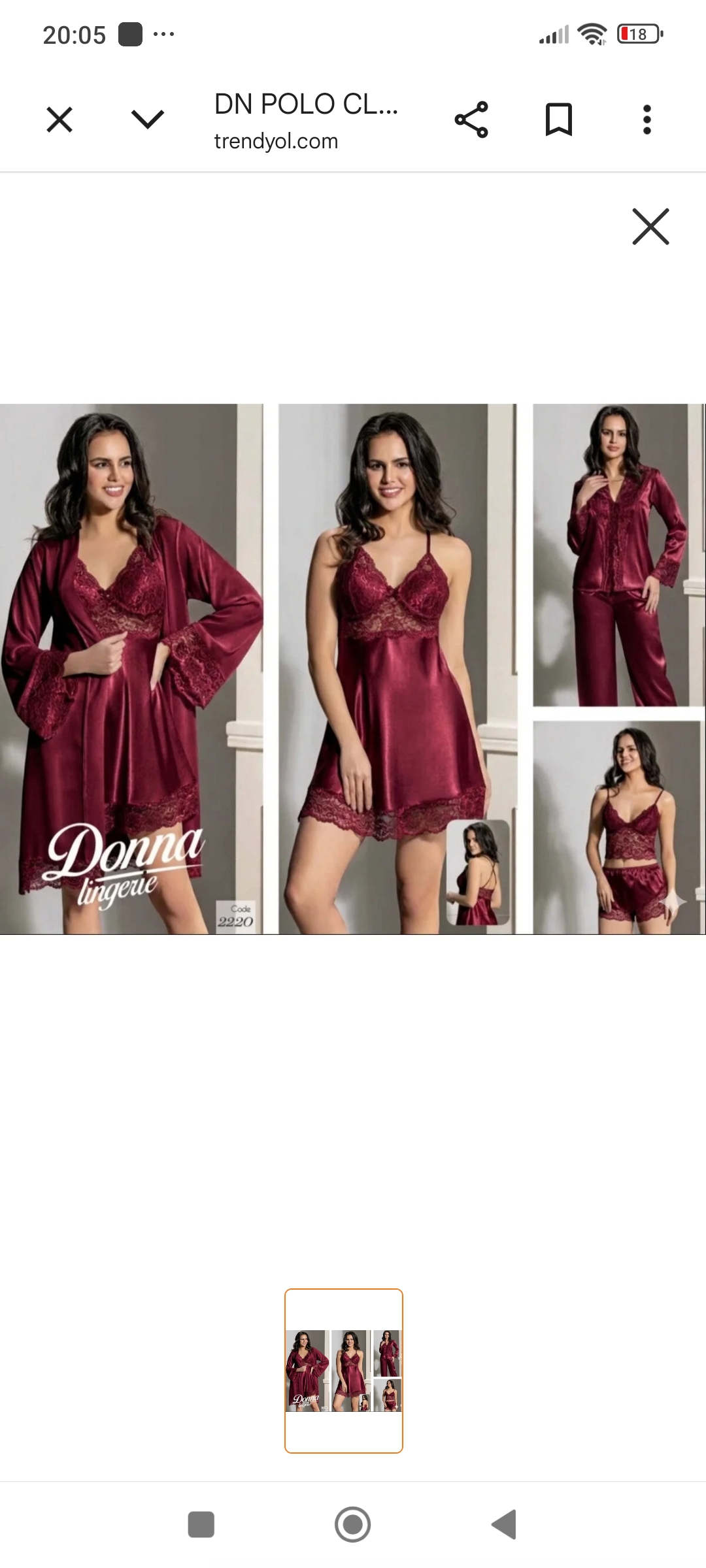 DONNA 2220 MODEL ALTI PARÇA SET